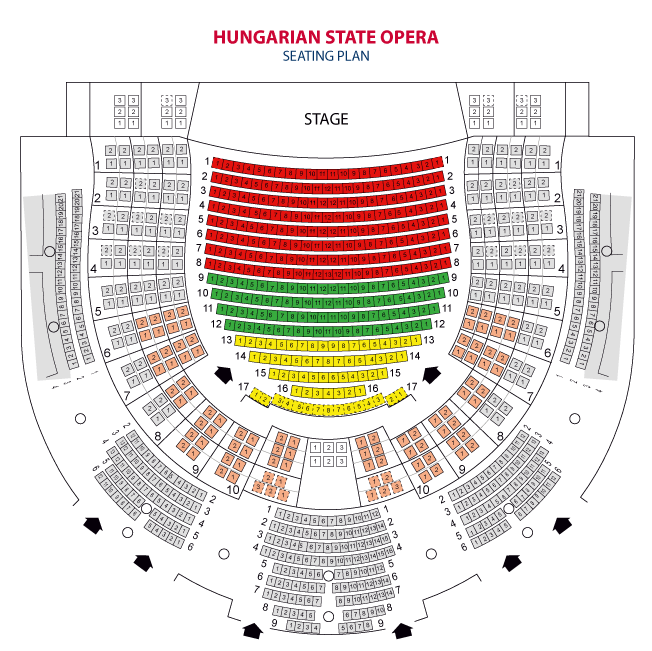 HUNGARIAN STATE OPERA SEATING PLAN